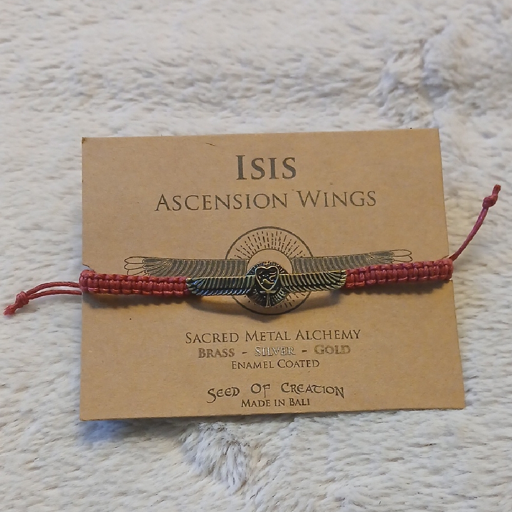 ISIS Ascension Wings Red Bracelet